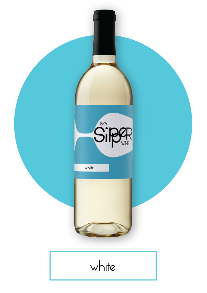 Big Sipper White Bottle with Button