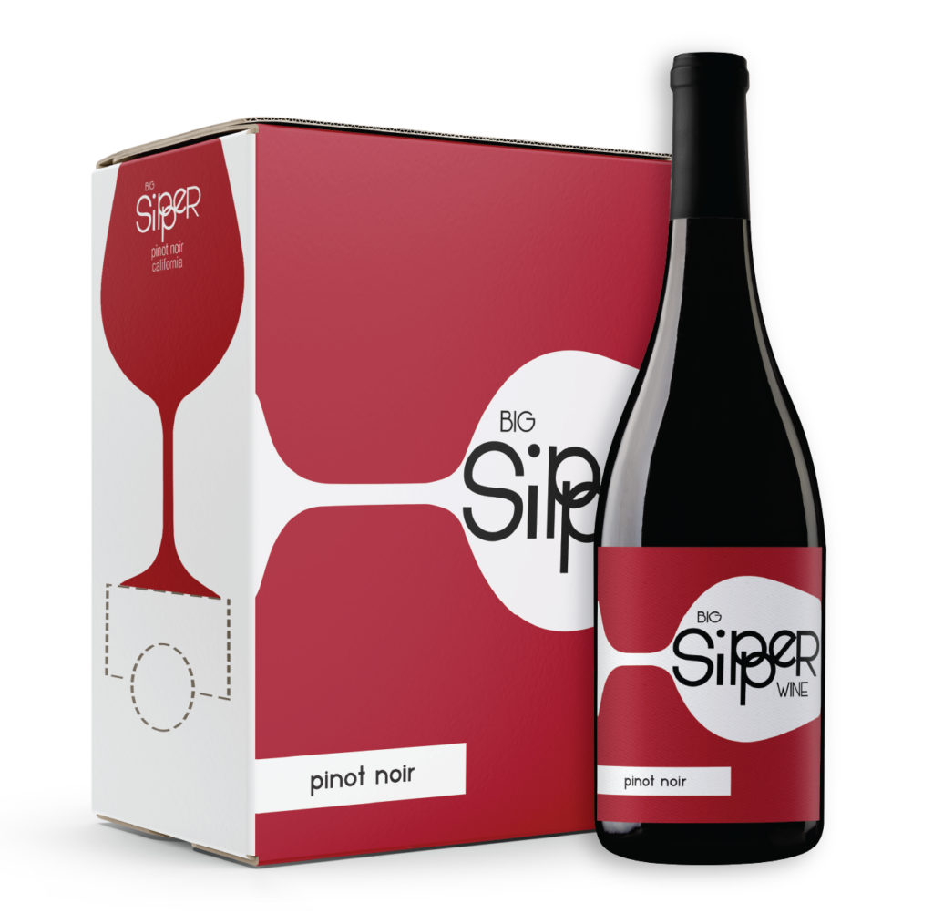 Big Sipper Pinot Noir Bottle and Box Wine