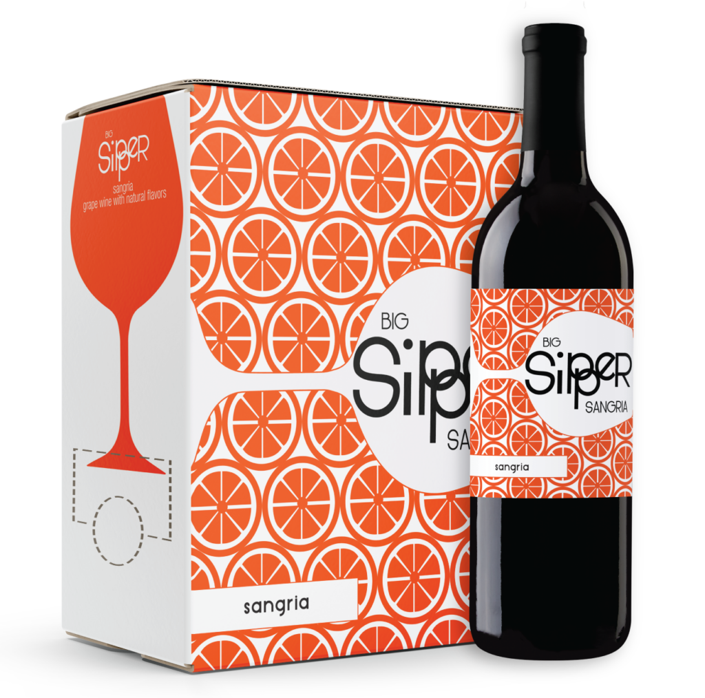 Big Sipper Sangria Bottle and Box
